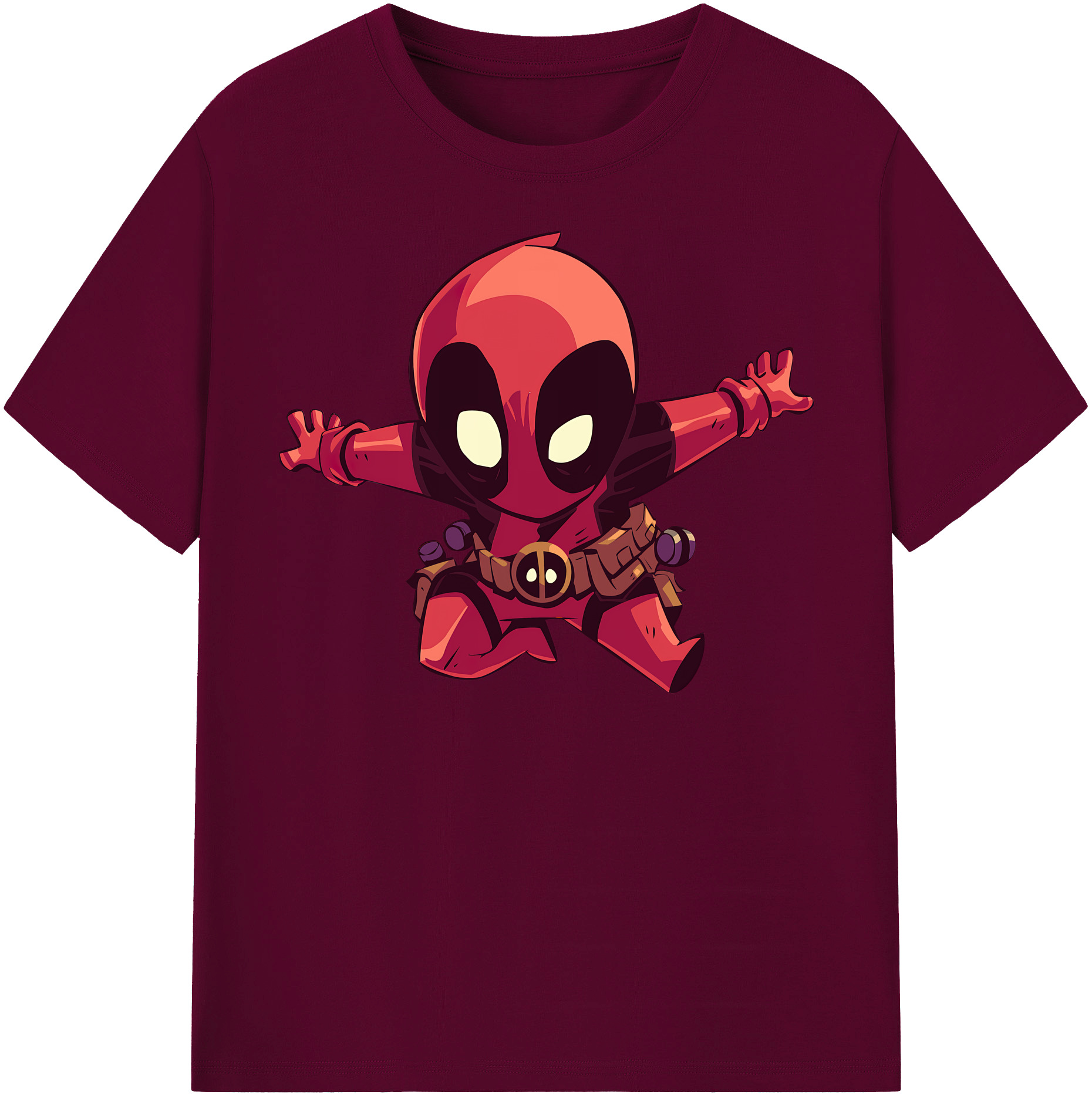 （画像用） Deadpool デッドプール レディースカジュアルプリントTシャツ（綿100％）